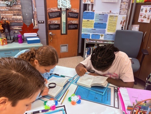 students working