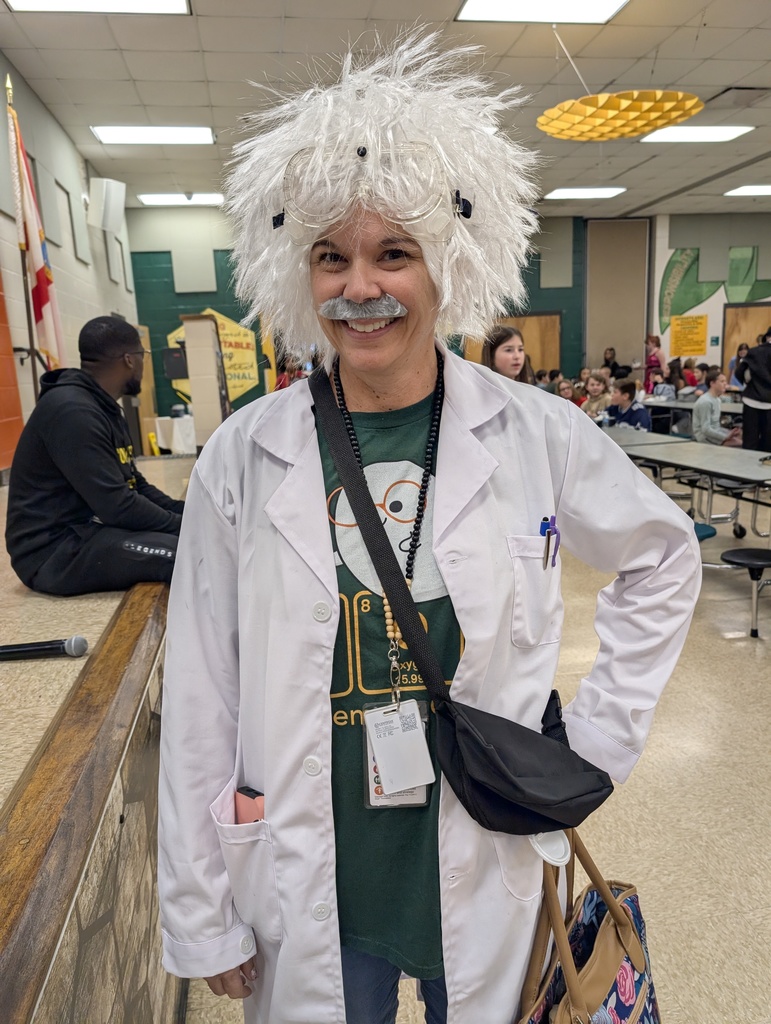 Ms. Kennedy as Einstein