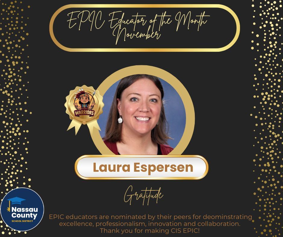 November EPIC Educator of the month