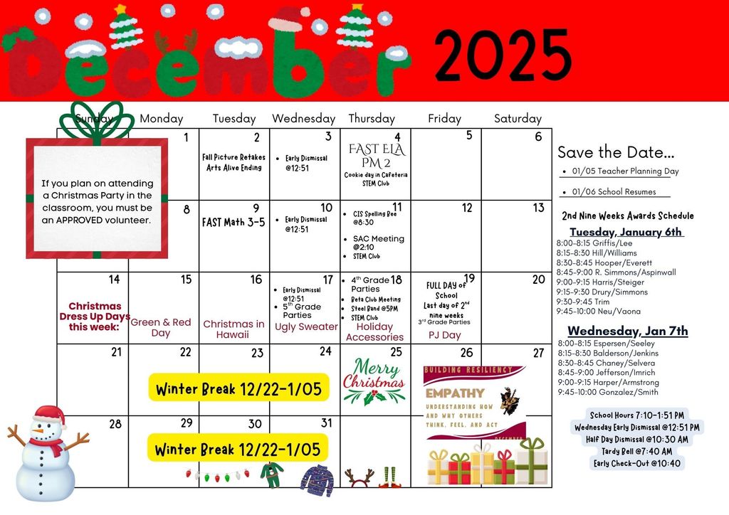 2025-2026 Calendar