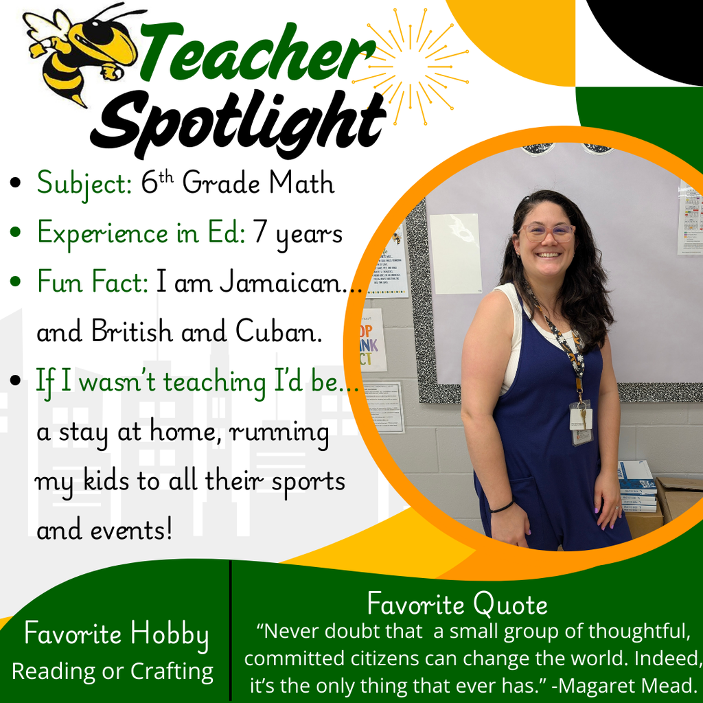 Staff Spotlight for Mrs. Oliva