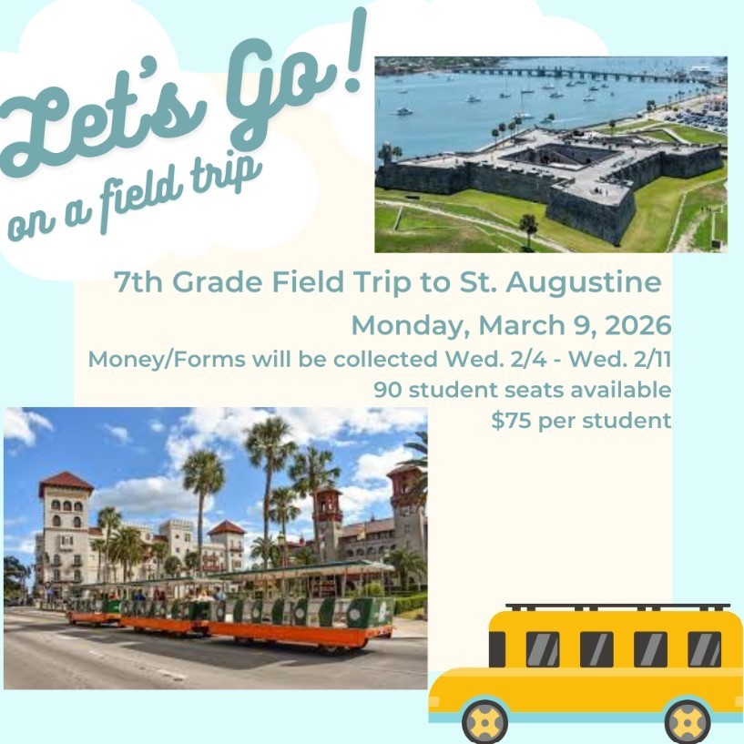 7th Grade Field Trip Flyer