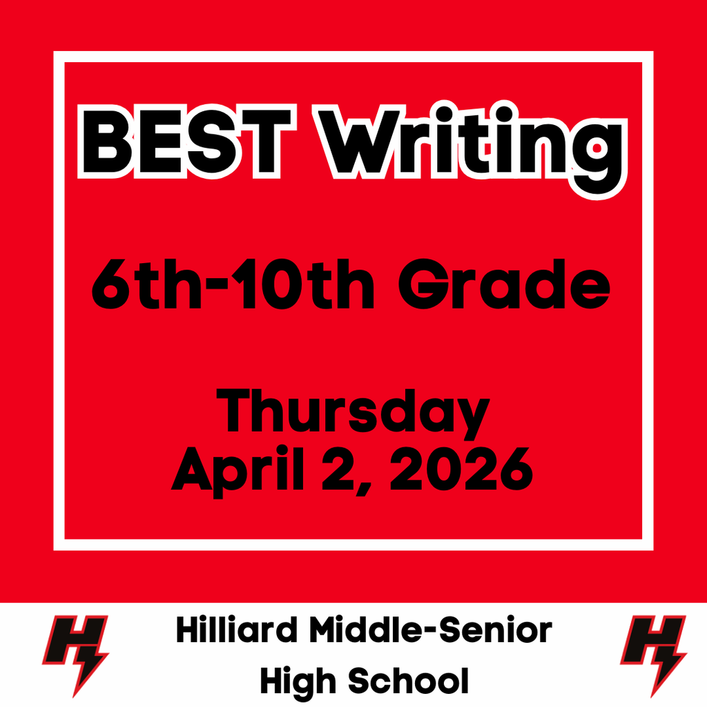 Graphic listing BEST Writing for 6th-10th grade on 4/2/26