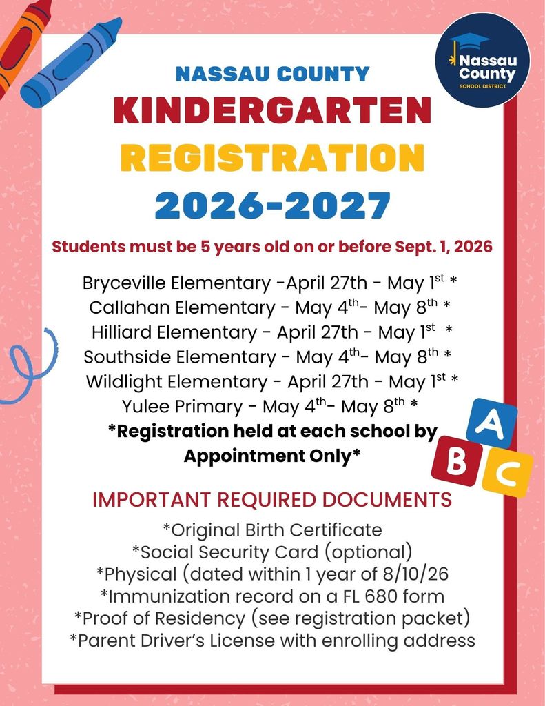 _26-27Kindergarten Registration Dates Flyer