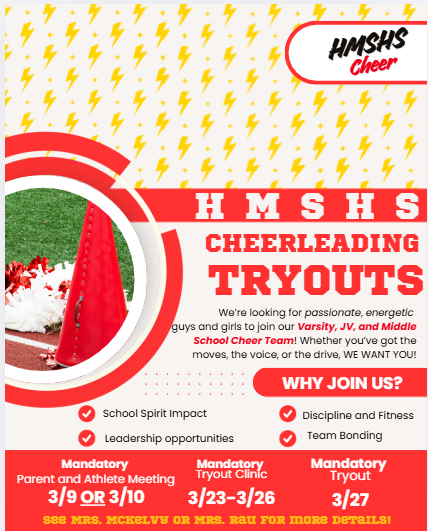HMSHS Cheerleading Tryouts