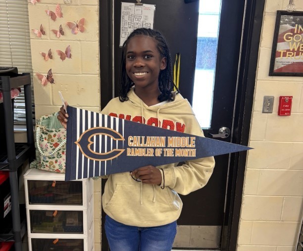 7th grade Rambler of the Month Phoebe Dixon