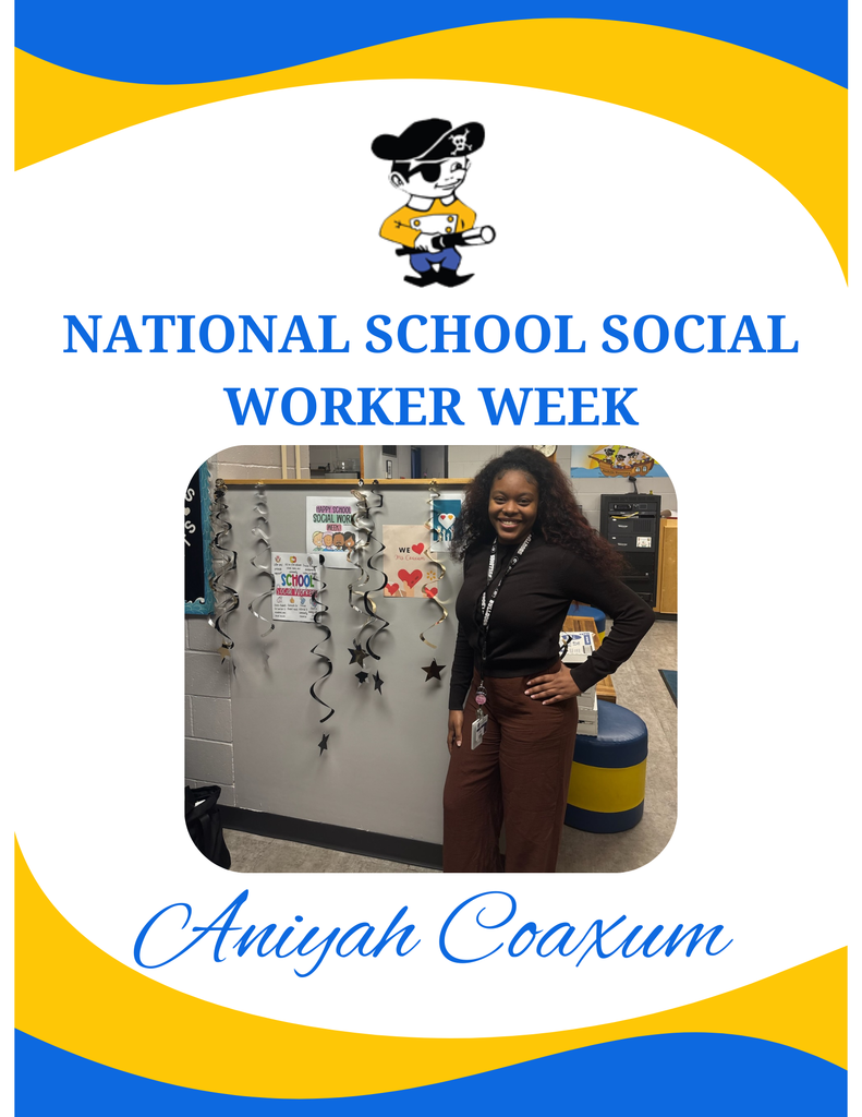 Picture of Ms. Coaxum with posters and streamers exclaiming how much she is appreciated at SES.