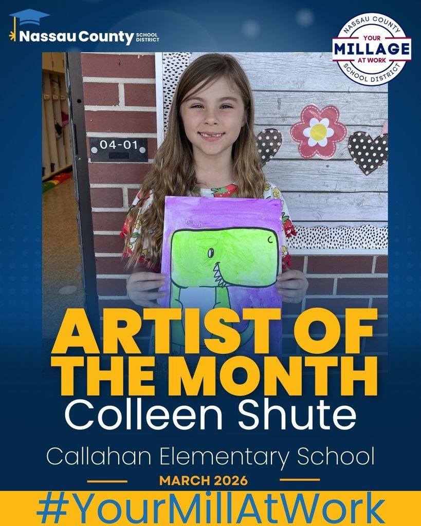 Colleen Shute from Callahan Elementary School is selected as the March artist of the month!