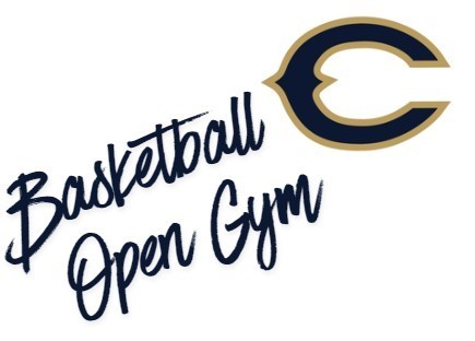 Graphic stating "Basketball Open Gym"