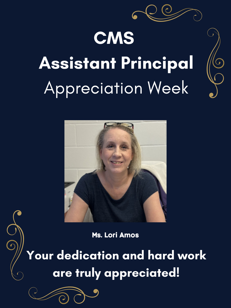 Celebrating Ms. Lori Amos during Assistant Principal Appreciation Week!  Her dedication and hard work make a meaningful difference every day.