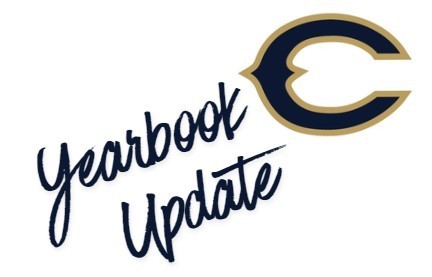 Graphic that states "Yearbook Update"