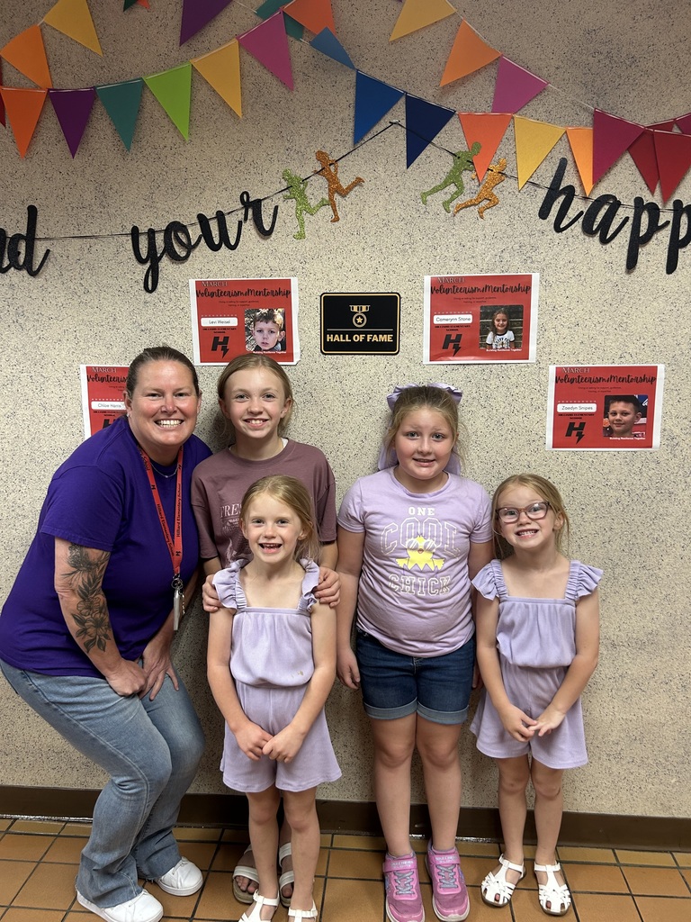 Wearing purple to support our military families