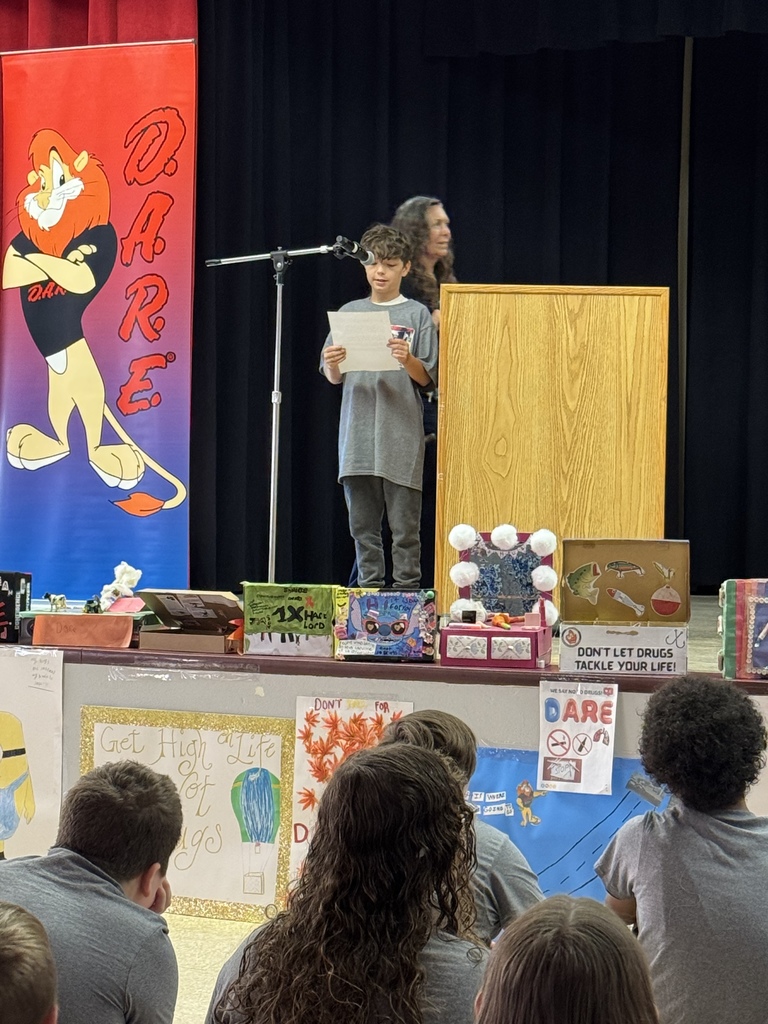 Student reading speech
