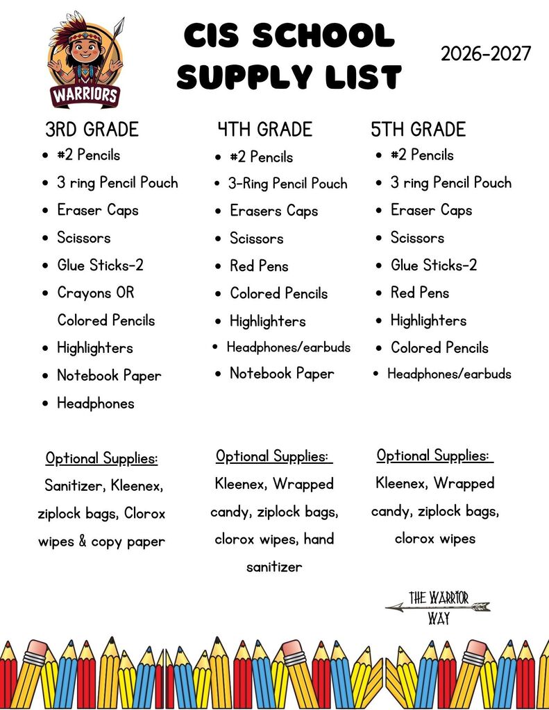supply list