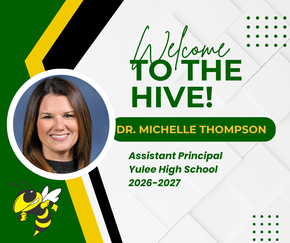 Welcome to the Hive photograph of new assistant principal, Dr. Thompson.