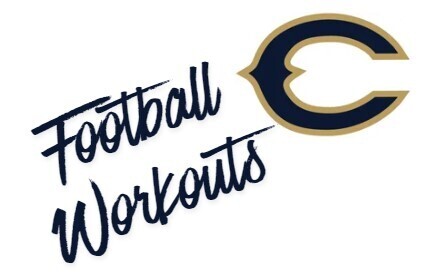 graphic that states "Football Workouts"