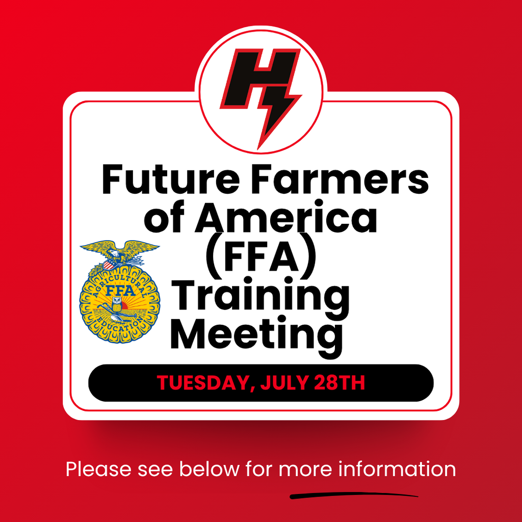 FFA Training Meeting July 28th