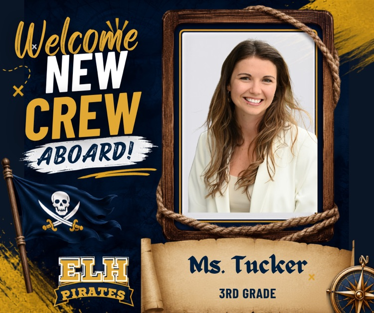 blue and gold pirate themed picture frame with a brown haired female smiling in a picture
