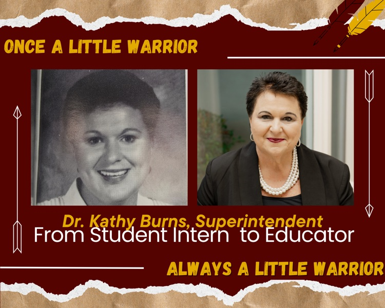 Photo of Dr. Kathy Burns as a student intern to now.