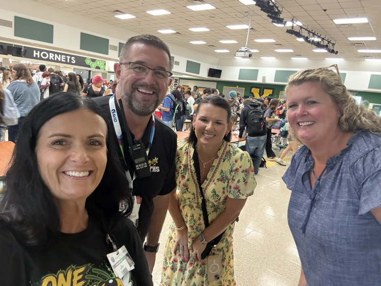Admin team on the first day of school