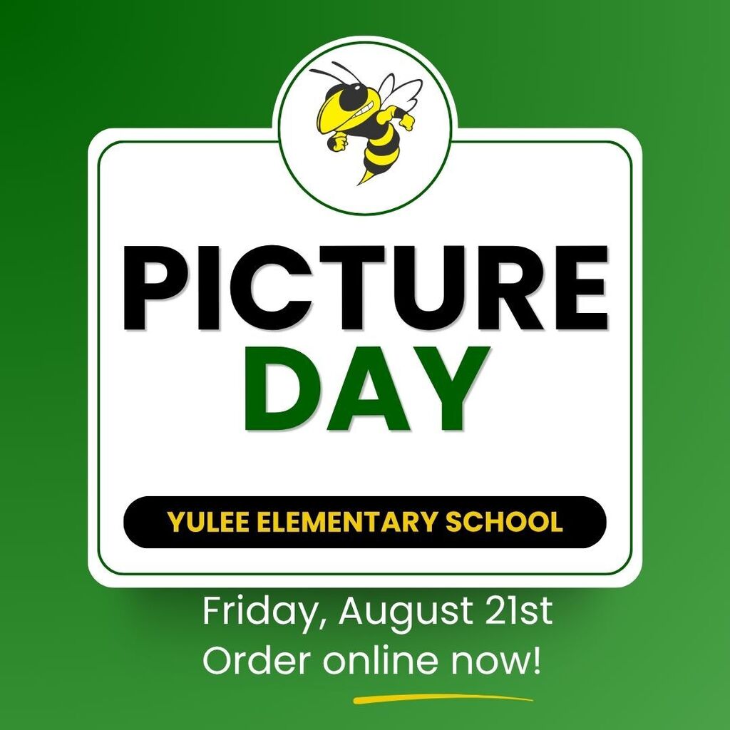 hornet logo, picture day, yulee elementary, Friday august 21st , order online now