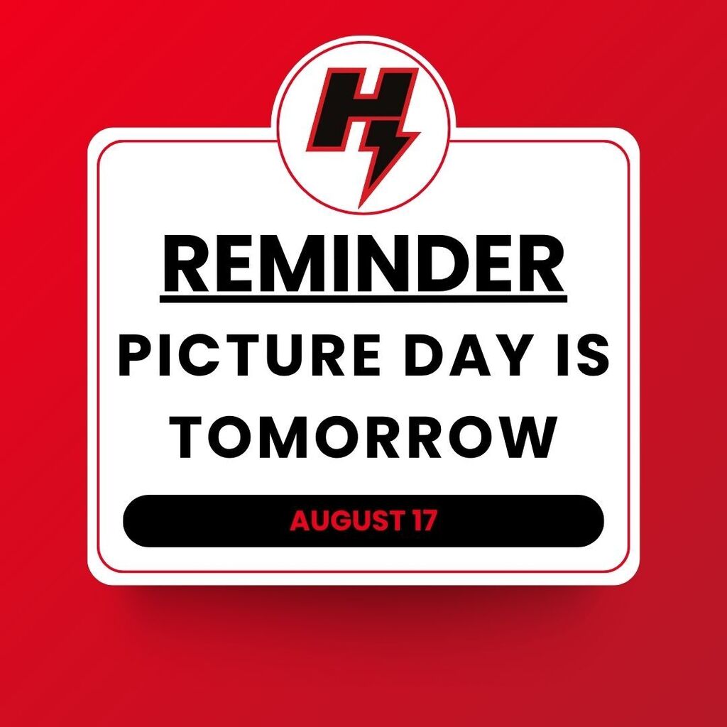 Reminder: Picture day is tomorrow August 17