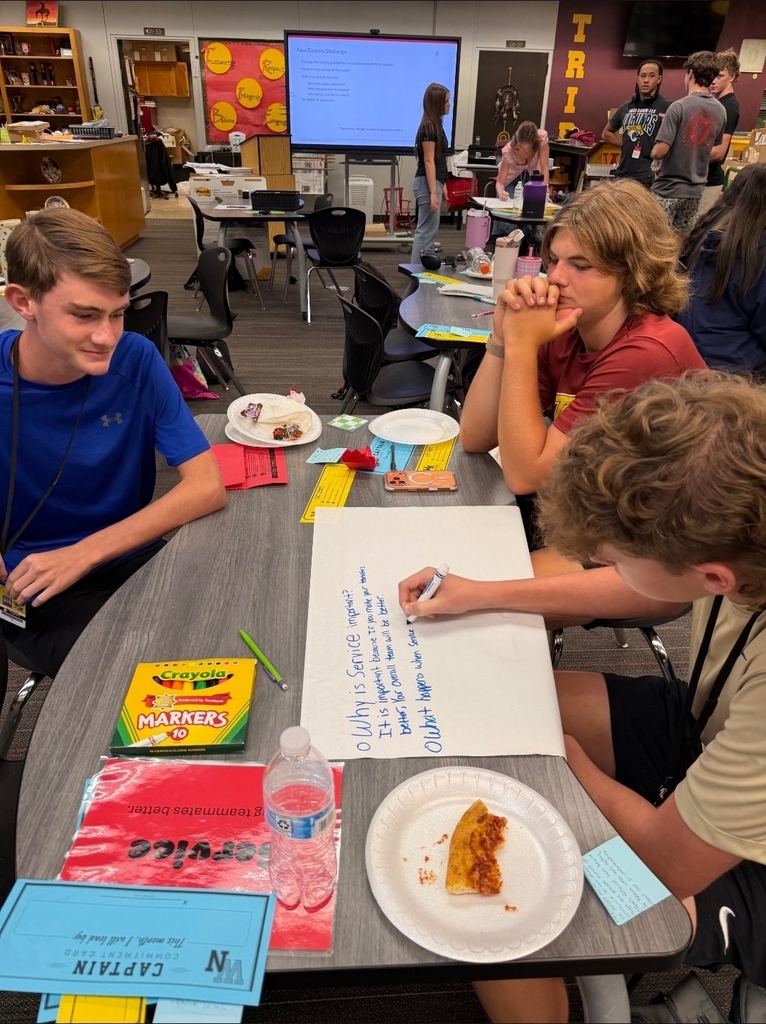 A series of photos shows West Nassau High School students actively participating in a collaborative classroom lesson. Students work in small groups around tables, discussing ideas, writing responses on large chart paper, and sharing their thinking with classmates. Several students stand at the front of the room to present their group’s work while their peers listen. Other photos capture students moving around the classroom and library, collaborating with different classmates during the activity. The learning spaces feature West Nassau’s garnet and gold colors, Warrior Nation signage, TRIBE expectations, classroom displays, bookshelves, and student materials. The photos highlight student engagement, teamwork, discussion, movement, and collaborative learning in action.