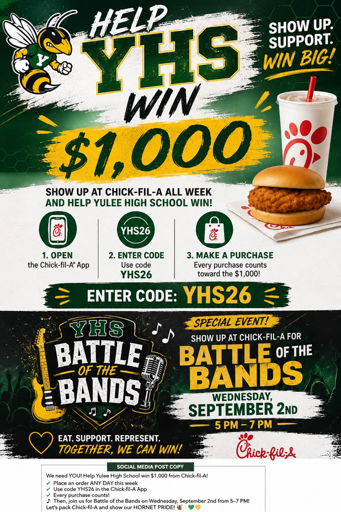 chick Fil A flyer for battle or the bridge