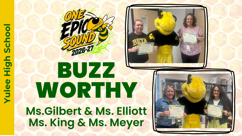 Buzz Worthy YHS Staff with Sting our school mascot