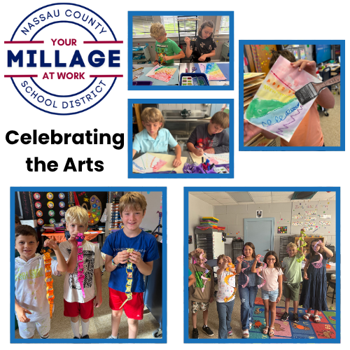 celebrating the arts, milage at work, student pic in art class