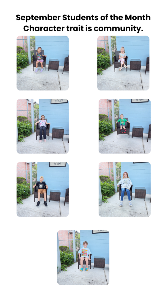 Sept students of the month, honesty, pictures of students
