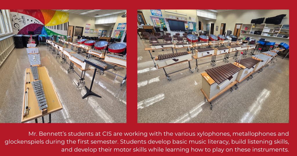 Drums in a music classroom