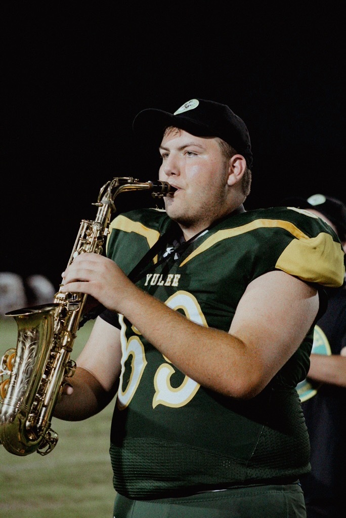 YHS football player in football jersey