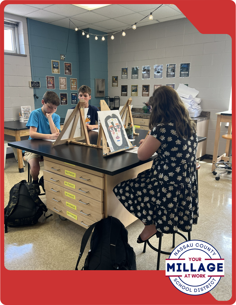 Inspired by Pablo Picasso, our middle school students explored blind continuous contour drawing to create expressive, one-of-a-kind portraits.