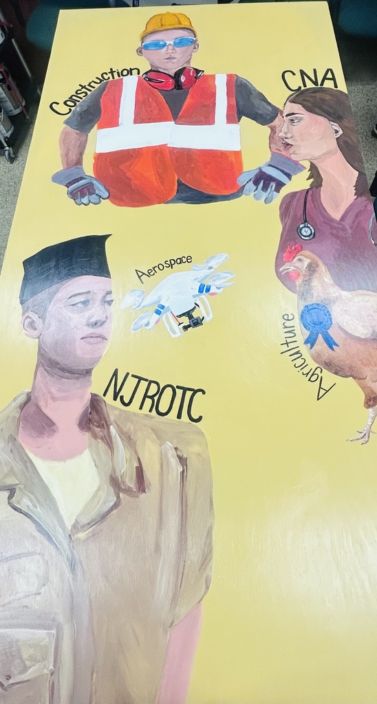 YHS Mural in the works