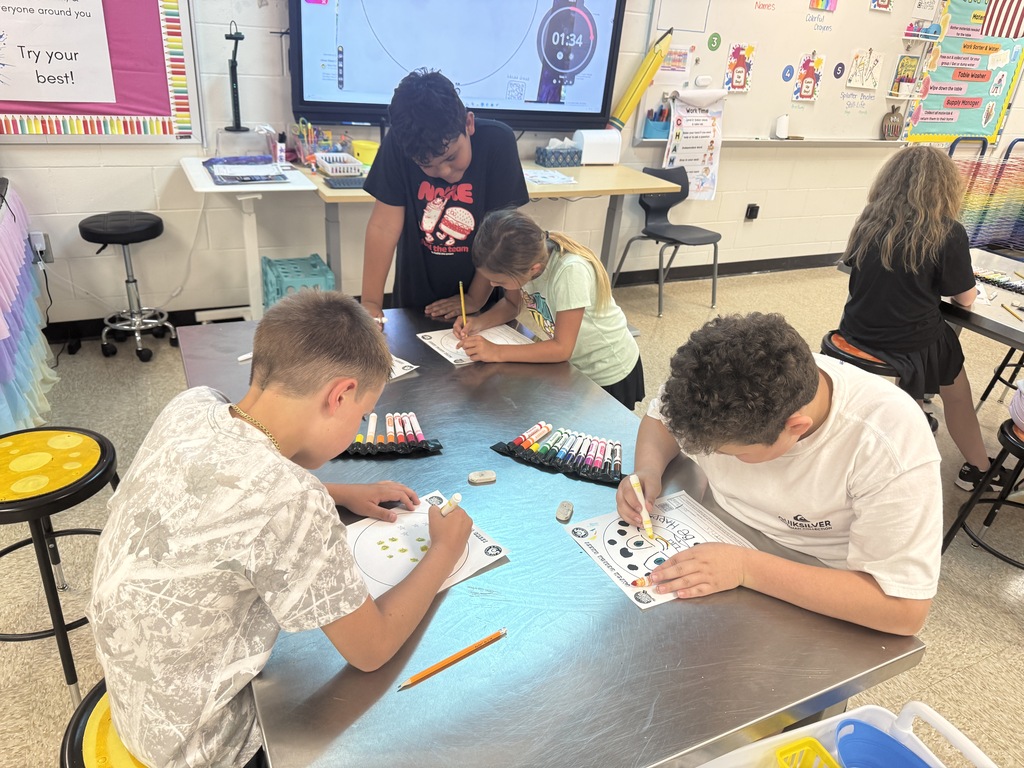 Wildlight students in grades 2–4 create colorful, encouraging patch designs as part of the Oliver Patch Project, using their artwork to spread kindness, hope, and smiles to children battling cancer in hospitals across America.