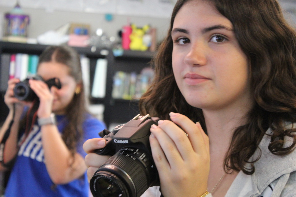 students taking photos