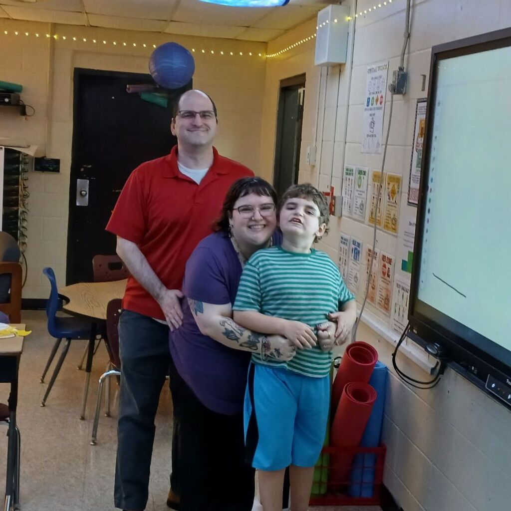 Family attending Open House