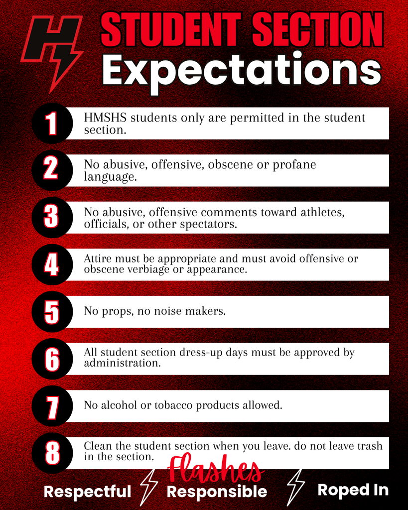 Flashes Student Section Expectations