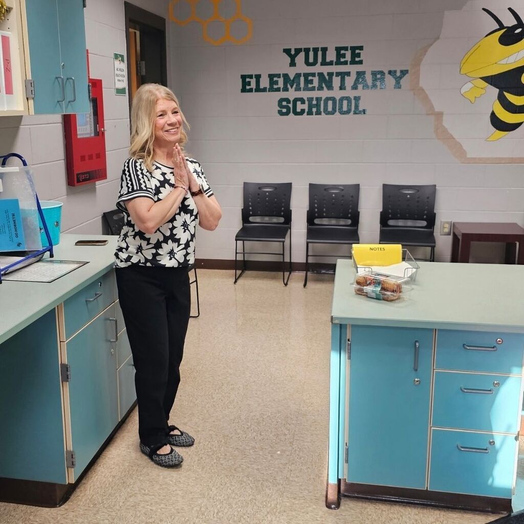 Ms.Brinson, the 2026-2027 school related employee of the year.