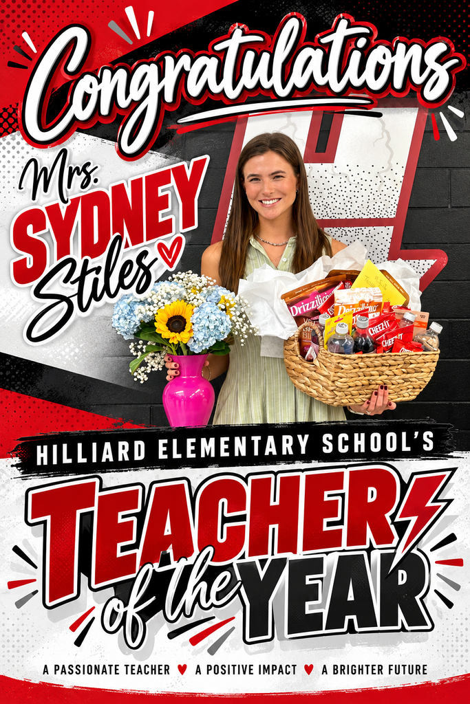 Mrs. Sydney Stiles named Hilliard Elementary’s Teacher of the Year