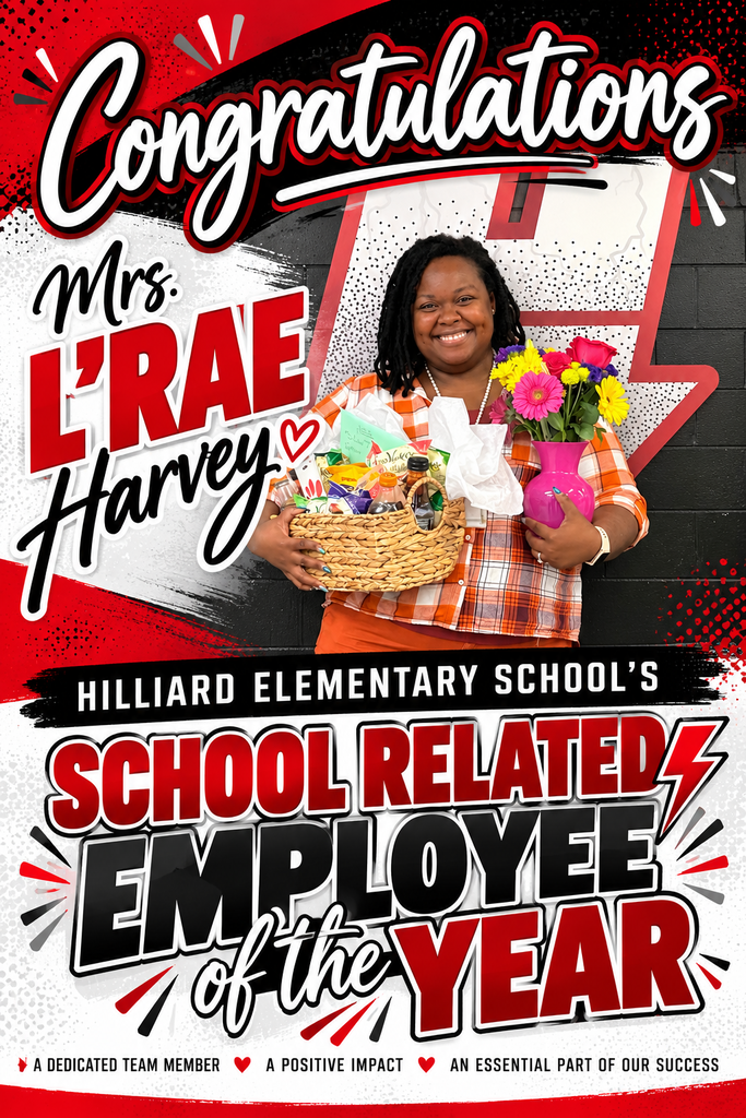 Mrs. L’rae Harvey named Hilliard Elementary School Related Employee of the Year