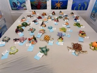 YHS art displayed at fair booth