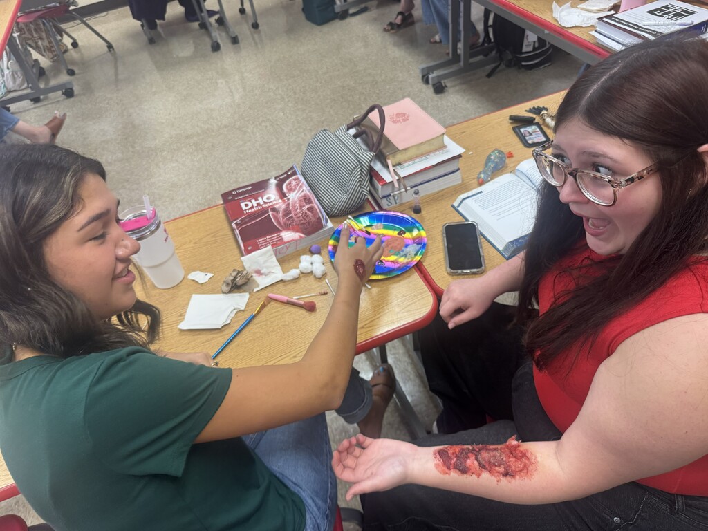 CNA fake wounds lab.