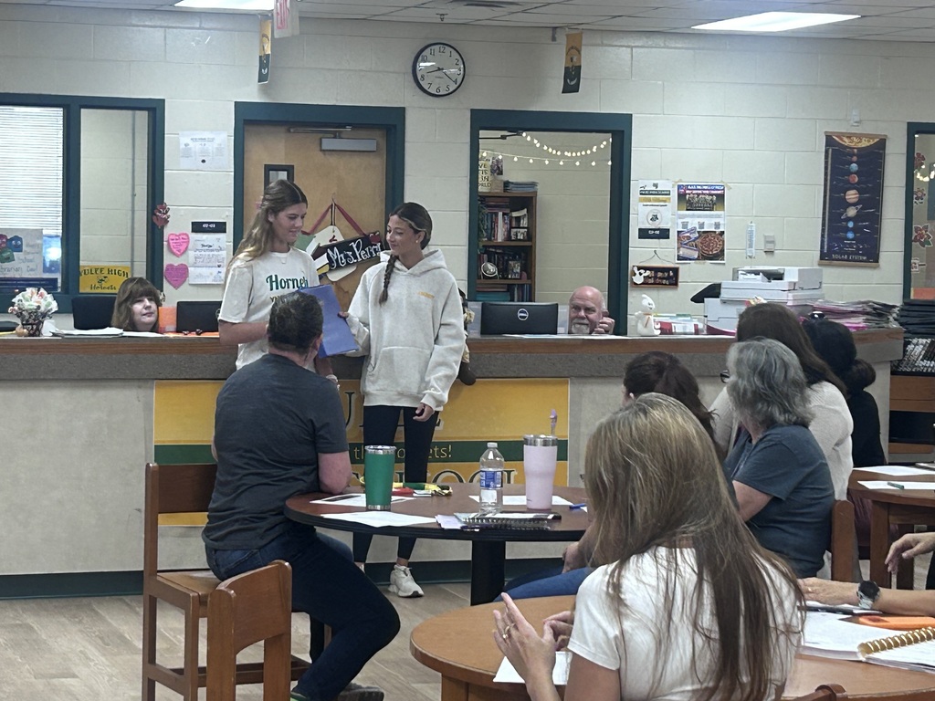 Two students at Yulee High School present AVID strategies