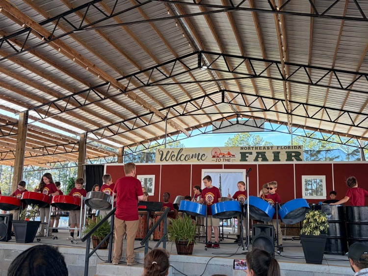 The CIS band playing at the fair.