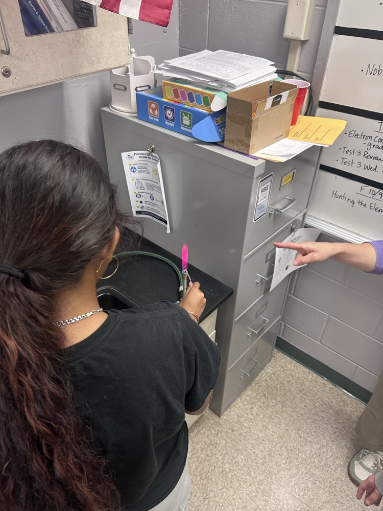Students working on a lab in science