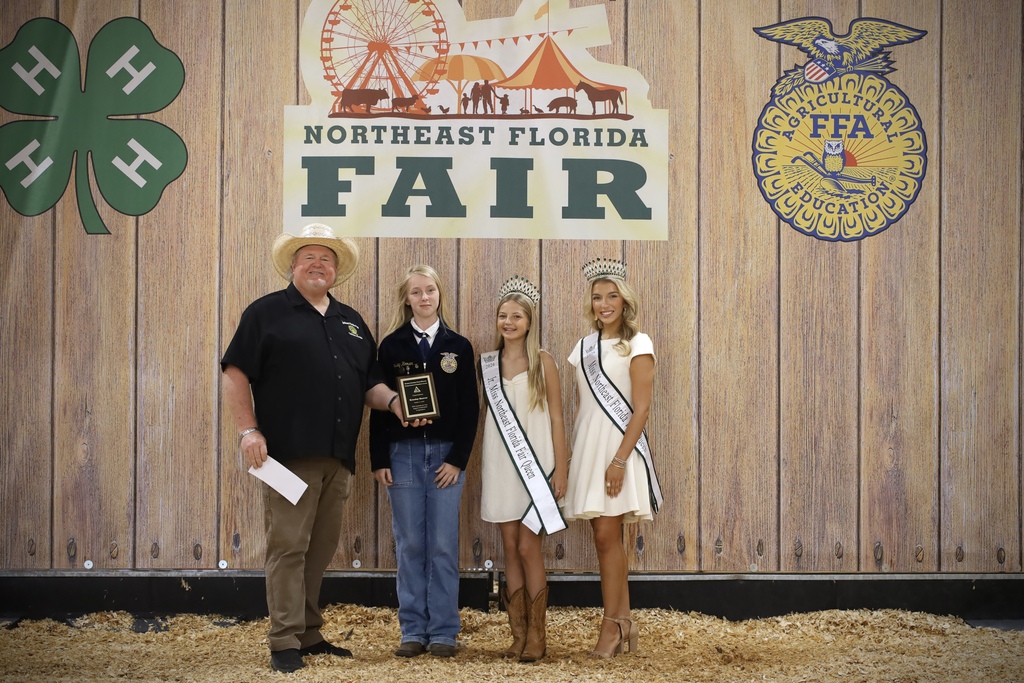 FFFA students receiving awards at the Northeast Florida Fair