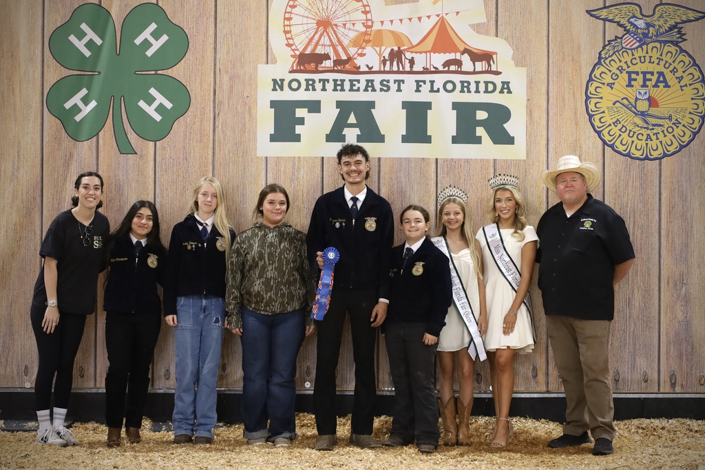 FFFA students receiving awards at the Northeast Florida Fair