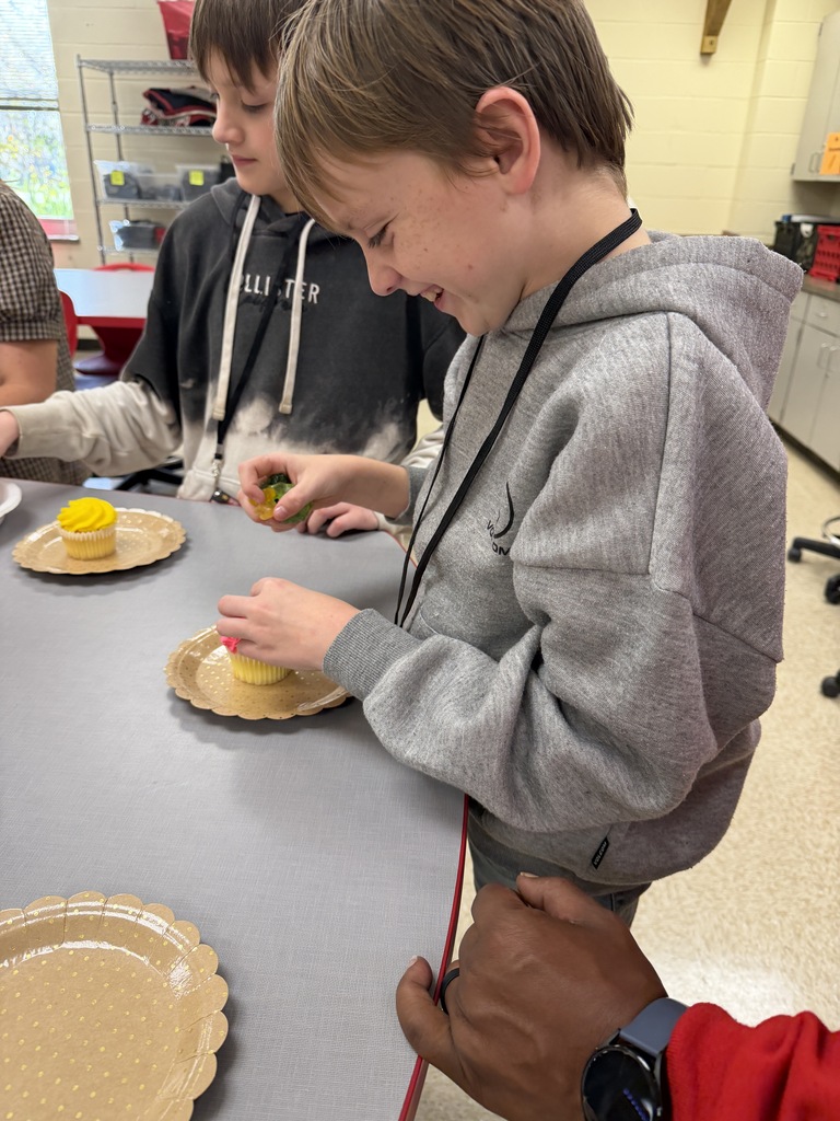 Access students decorating cupcakes